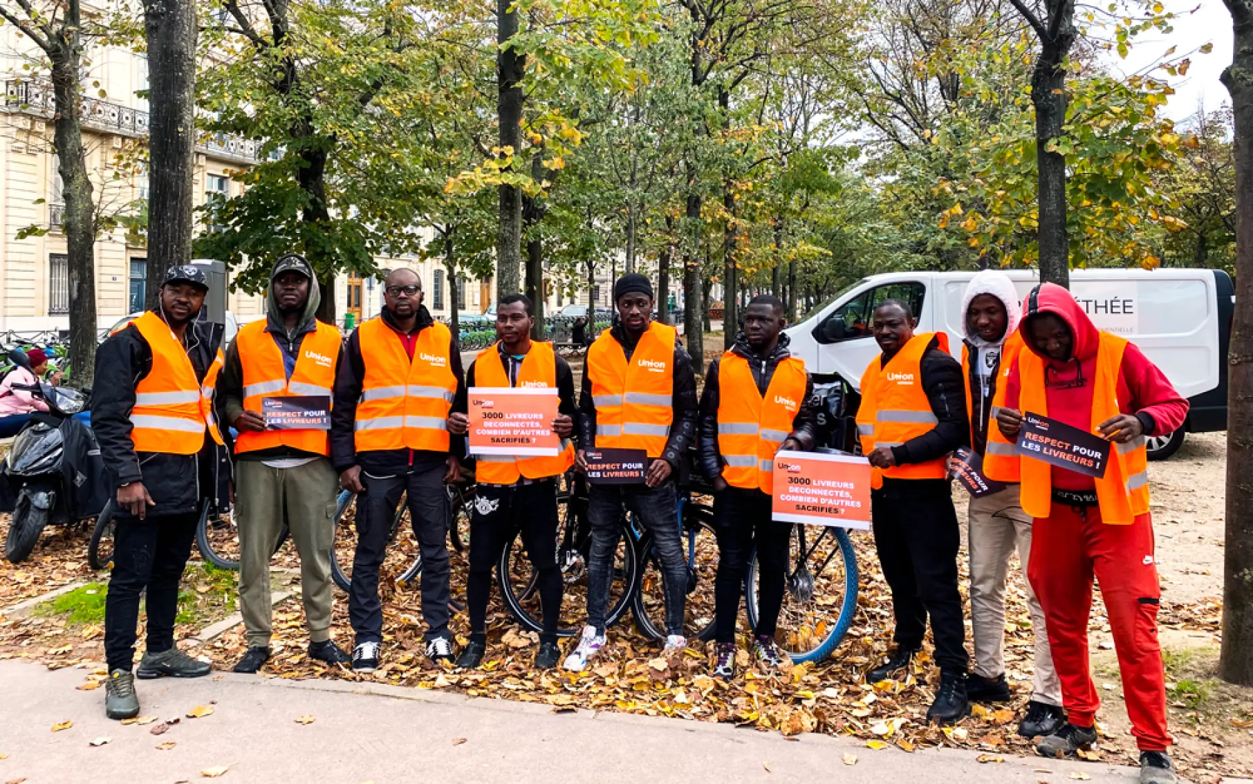 Mobilisation des livreurs à vélo le 24 octobre à Paris