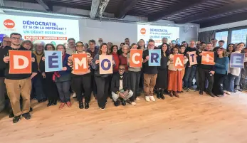 démocratie photo de groupe