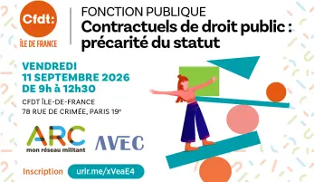 Visuel : Contractuels de droit public : précarité du statut