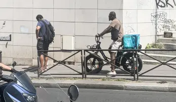 Livreur à vélo