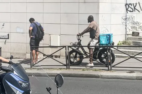 Livreur à vélo