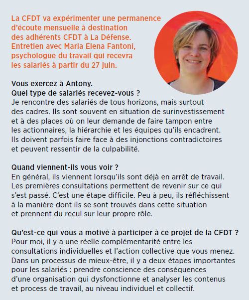 permanence psychologue la defense cfdt