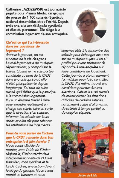 interview logement catherine cfdt