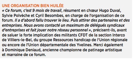 forum cfdt organisation Trappes 2019