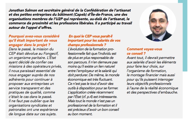 jonathan salmon U2P CEP