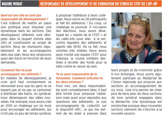 interview nadine APHP CFDT