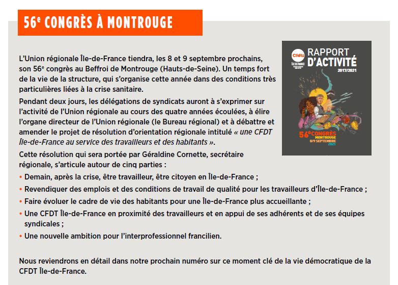 congrès montrouge cfdt ile de france